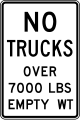 R12-3 Truck weight limit