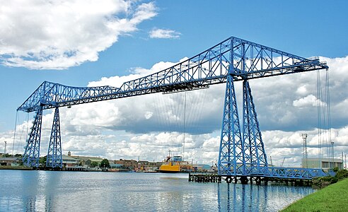 Tees Transporter Bridge, designed by Cleveland Bridge & Engineering Company and built by Sir William Arrol & Co., 1911