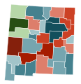 Image 31Counties in New Mexico by racial plurality, per the 2020 U.S. census Legend Non-Hispanic White   40–50%   50–60%   60–70%   70–80% Native American   40–50%   80–90% Hispanic or Latino   40–50%   50–60%   60–70%   70–80% (from New Mexico)