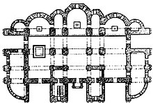 Architectural drawing of the cathedral
