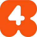 Rete 4's third logo from 1999 to 2018