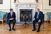 Secretary Blinken with British Prime Minister Boris Johnson in London, May 2021