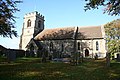 St Helen's Church, Kneeton, Nottinghamshire, mostly of 1879–90 by Ewan Christian except for the medieval west tower[161]