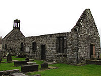 Tullibody Old Kirk, a ruined 12th-century church in Tullibody