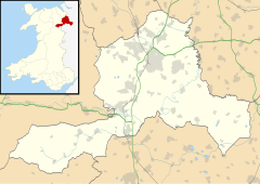 Penley is located in Wrexham