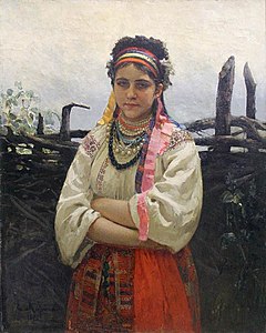 Ukrainian Woman by Repin (1876), Latvian National Museum of Art