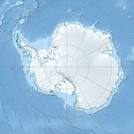 Map showing the location of Darwin Glacier