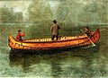 Fishing from a canoe, Albert Bierstadt (1830–1902)