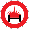No entry for vehicle loading inflammable or explosive goods