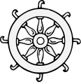 St. Catherine breaking wheel symbol