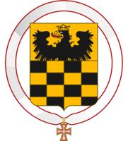 Coat of Arms of Wilhelm Malte I as a Knight of the Order of the Dannebrog.