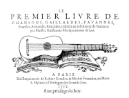 4-course guitar on cover of music book, 1552