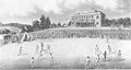 A cricket match at Darnall in the 1820s