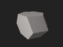3D model of a elongated dodecahedron