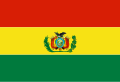 Kriegsflagge Boliviens zu Land