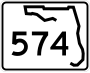 State Road 574 marker