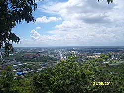 View of Ratchaburi from Kaen Chan hill