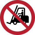P006: Für Flurförderzeuge verboten
