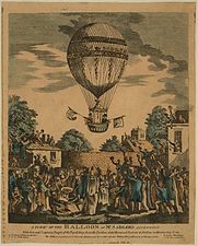 Balloon ascent, James Sadler, 1811