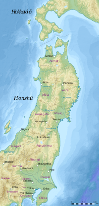 Fukushima I (Nordteil der Insel Honshū)