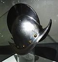French morion helmet, 17th century.