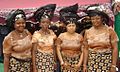 A group of Nigerian women wearing pagne