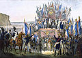 Charles Étienne Pierre Motte nach Victor-Jean Adam: "Ordensverleihung im Feld bei Boulogne, am 16. August 1804"