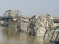 Al-Sarafiya bridge 13 April 2007 after a truck bomb exploded on April 12, 2007