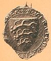 Seal of Ulrich I with three antlers, 1259