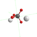 Ball-and-stick model of Silver Chromate