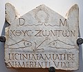 Image 31A 3rd-century funerary stele is among the earliest Christian inscriptions, written in both Greek and Latin. (from Roman Empire)