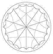 Adjusting to tiling by triangles with angles π/5, π/10, π/10
