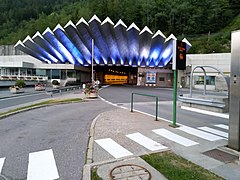 Mont-Blanc-Tunnel auf der französischen Seite