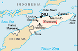 Der Ort Viqueque im Südosten Timors