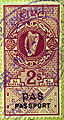 Ireland 1939 2s passport stamp