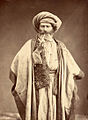 Arab man with a pipe, 1880s
