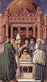 Fresco of Ambrose baptizing Saint Augustine, by Benozzo Gozzoli