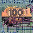 Kinegramm auf einer 100-DM-Banknote BBk IIIa