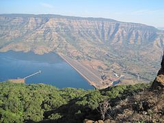 Balakwadi dam viewed from Kate's Point