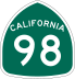 State Route 98 marker