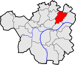 Location of Boninne in Namur