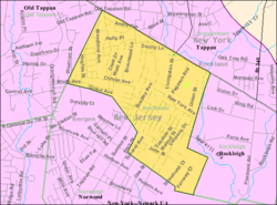 Census Bureau map of Northvale, New Jersey