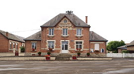 The town hall in Challerange