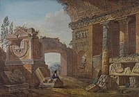Capriccio of a temple (1781), private collection