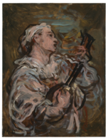 Pierrot Strumming the Guitar (c. 1869), oil on canvas, 33.35 x 26 cm. private collection
