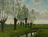 Dirk van Haaren (undated): Spring at a creek, private collection.