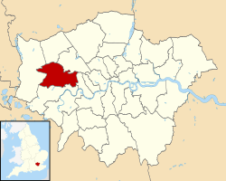 Ealing shown within Greater London