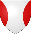 flaunches—Argent, flaunches gules