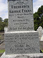 Close up, Grave of Fred Evans