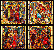 Gothic stained glasses from St. Mary Church in Chełmno, XIV century